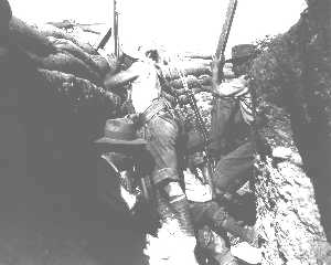 shoot over the top of the trenches