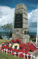 A typical town war memorial on ANZAC Day
