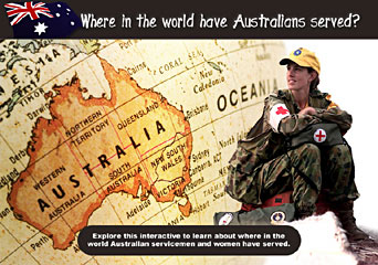 where in the world have Australians served