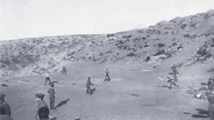 ANZACs playing cricket