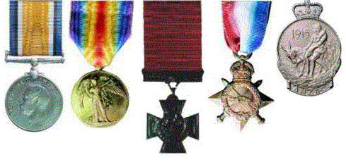 British War Medal, Victory Medal, Victoria Cross, 1914-15 Star, Gallipoli Medal