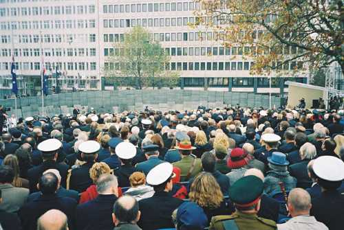 The dedication ceremony 11 November 2003